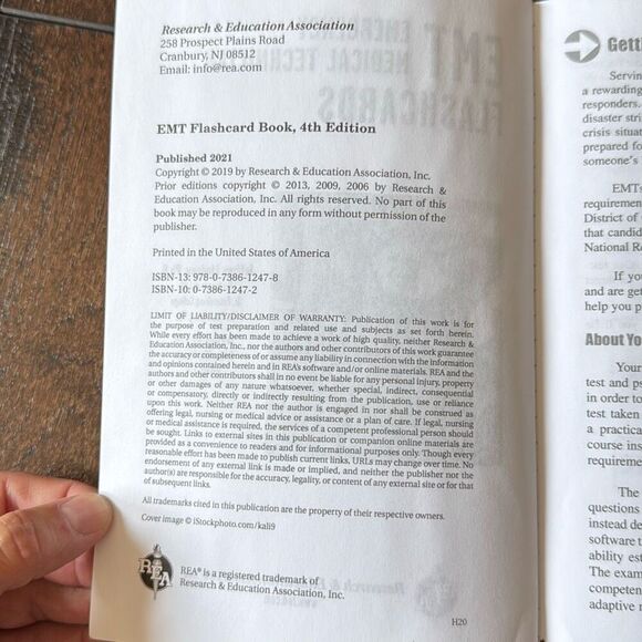 EMT flashcards review book 4th edition test prep Jeffrey Lindsey 400 questions N - Picture 5 of 6